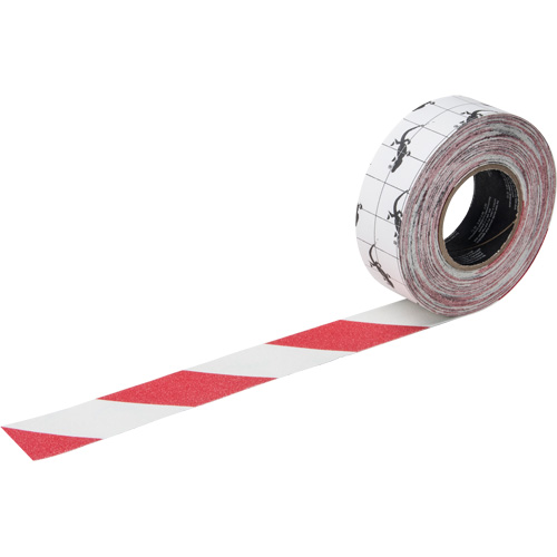 Ruban antid&eacute;rapant de premi&egrave;re qualit&eacute;, 2" x 60', Rouge & blanc Ontario Safety Products