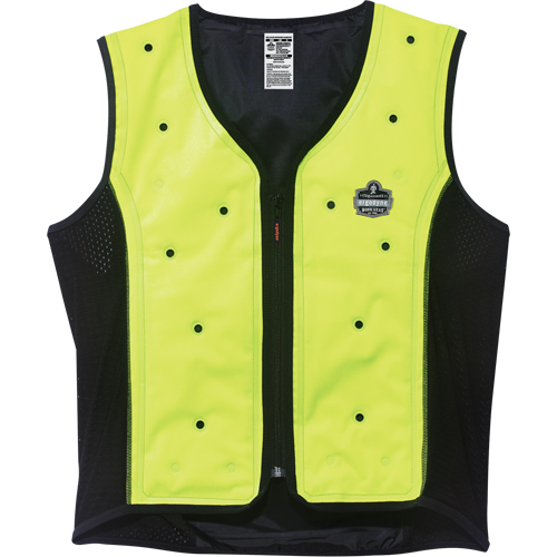 Vestes refroidissantes &agrave; &eacute;vaporation s&egrave;che Chill-Its 6685, Moyen, Jaune lime haute visibilit&eacute; Ontario Safety Products