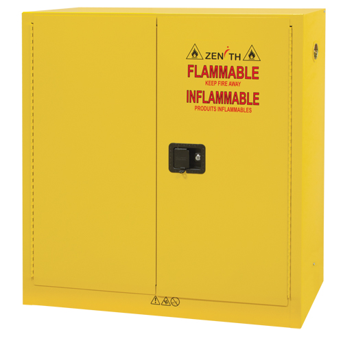 Armoire pour produits inflammables, 24 gal., 2 Porte(s), 43" La x 44" h x 12" p Ontario Safety Products