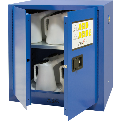 Corrosive Liquids Cabinet, 22 gal., 35" x 35" x 22" Ontario Safety Products