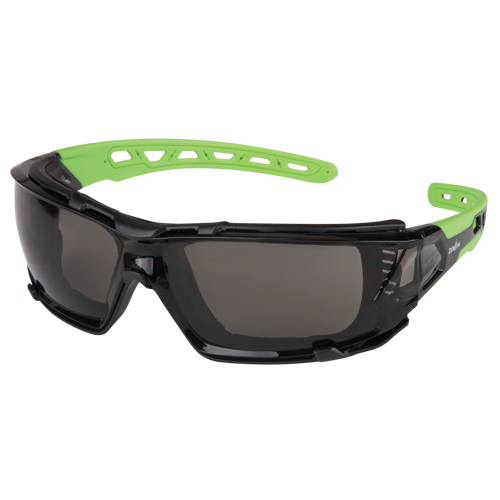 Lunettes de s&eacute;curit&eacute; s&eacute;rie Z2500 avec joint en mousse, Lentille Grise/fum&eacute;e, Anti-&eacute;gratignures, ANSI Z87+/R&eacute;pond ou surpasse la norme CSA Z94.3 Ontario Safety Products