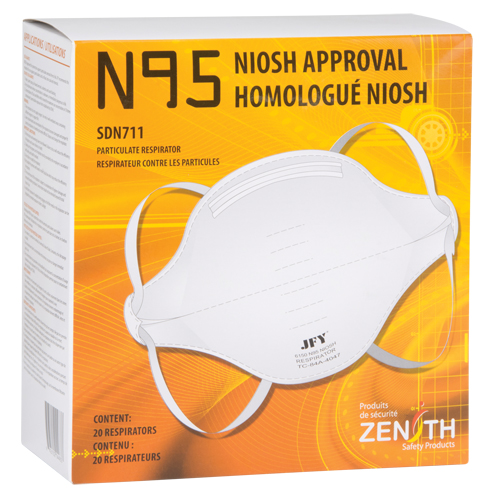 Respirateur contre les particules, N95, Certifi&eacute; NIOSH, Moyen/grand Ontario Safety Products