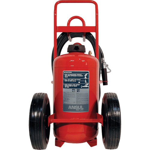 Red Line&reg; Wheeled Fire Extinguishers, BC, 150 lbs. Capacity Ontario Safety Products