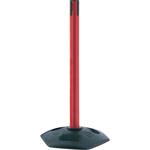 Single Line Heavy Duty Receiver Post, 38" High, Red Ontario Safety Products