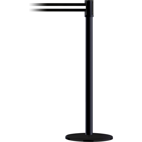Poteau receveur robuste &agrave; ligne double, Hauteur de 38", Jaune Ontario Safety Products