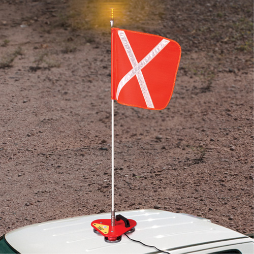 Safety Whip&reg; Flagstaff Mounting Base, Magnet Mount Ontario Safety Products