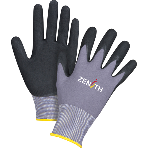 Gants ZX-1 de premi&egrave;re qualit&eacute; compatibles avec les &eacute;crans tactiles, 11/2T-Grand, R&ecirc;vetement Nitrile/Mousse de nitrile, Calibre 15, Enveloppe en Nylon Ontario Safety Products