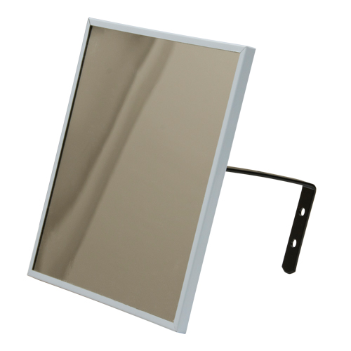 Flat Mirror, 12" H x 12" W, Framed Ontario Safety Products