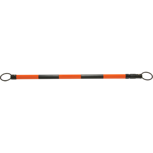 Retractable Cone Bar, 7' 5" Extended Length, Black/Orange Ontario Safety Products