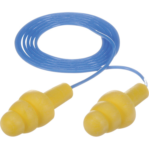 E-A-R Ultrafit Premolded Earplugs, Corded, Bulk - Polybag, 25 dB NRR, One-Size Ontario Safety Products