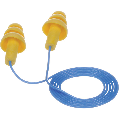 E-A-R Ultrafit Premolded Earplugs, Corded, Bulk - Polybag, 25 dB NRR, One-Size Ontario Safety Products
