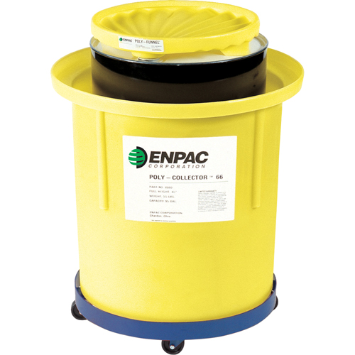 Poly-Collector 66 with Poly Drum, 32.5" dia. x 42.5" H, 70 US gal. Spill Cap. Ontario Safety Products