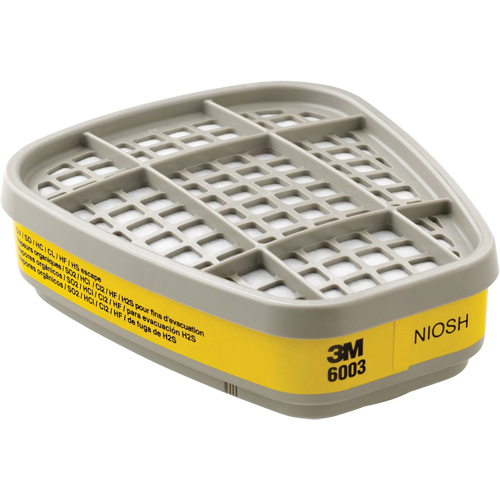 6000 Series Respirator Cartridges, Gas/Vapour Cartridge, Organic Vapour/Acid Gas Ontario Safety Products