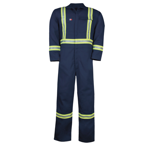Westex UltraSoft&reg; Unlined Coveralls, Size 34/36, Navy Blue, 12.4 cal/cm2 Ontario Safety Products