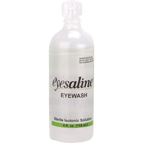 Saline Eyewash Bottles, Full Bottle, 4 oz. Ontario Safety Products