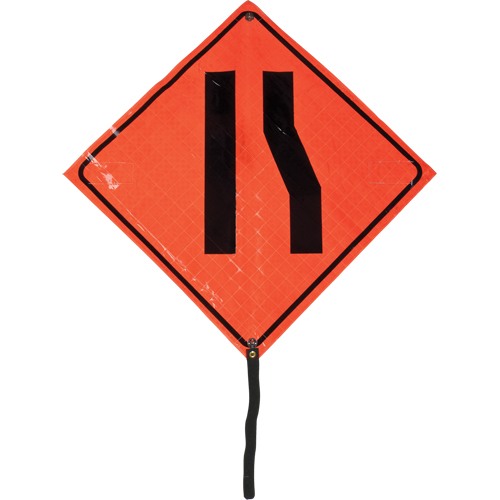 Narrow Road Rolled Sign, 24" x 24", Vinyl, Pictogram Ontario Safety Products