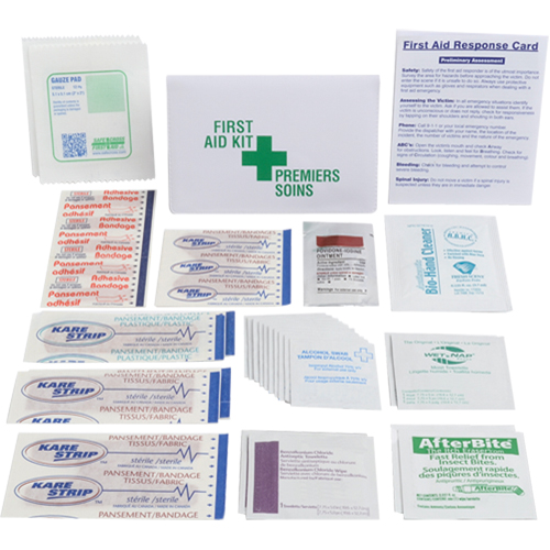 Trousses de premiers soins promotionnelles, Dispositif m&eacute;dical Classe 1, Portefeuille Ontario Safety Products