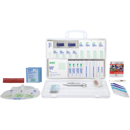 Trousse pour garderie - Trousses sp&eacute;cialis&eacute;es - Qu&eacute;bec, Dispositif m&eacute;dical Classe 1, Boîte en plastique Ontario Safety Products