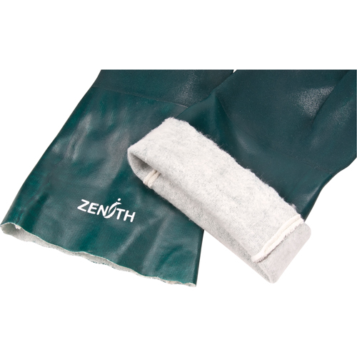 Gants verts &agrave; double enduit, 14" lo, PVC, Doublure en Jersey de coton, 70 mils Ontario Safety Products