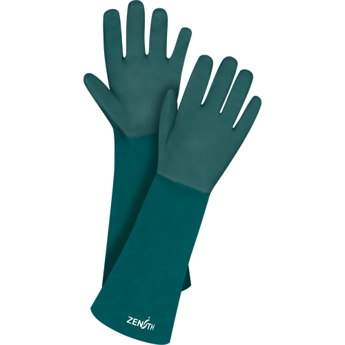 Gants verts &agrave; double enduit, 18" lo, PVC, Doublure en Jersey de coton, 70 mils Ontario Safety Products