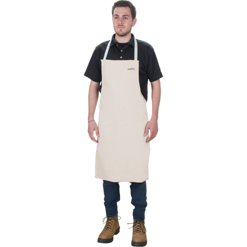 Apron, Cotton, 36" L x 29" W, Natural Ontario Safety Products