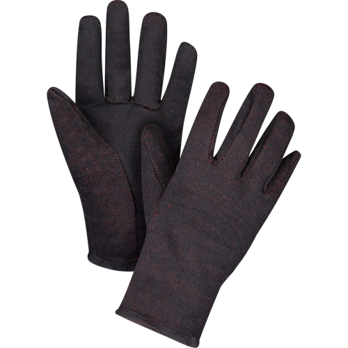 Jersey Gloves, Large, Brown, Red Fleece, Slip-On Ontario Safety Products