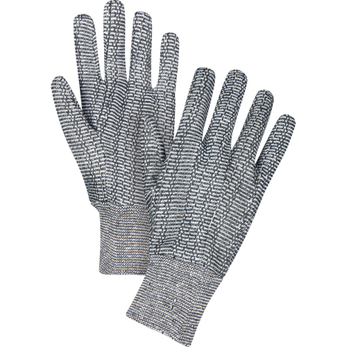 Gants de jersey, Grand, Poivre et sel, Non doubl&eacute;, Poignet en tricot Ontario Safety Products
