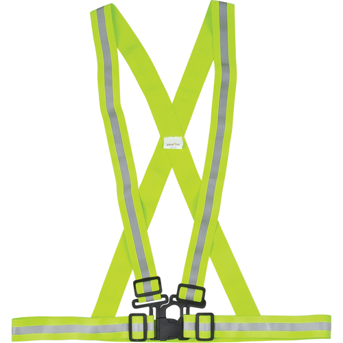 Standard-Duty Safety Harness, High Visibility Lime-Yellow, Silver Reflective Colour, Medium Ontario Safety Products