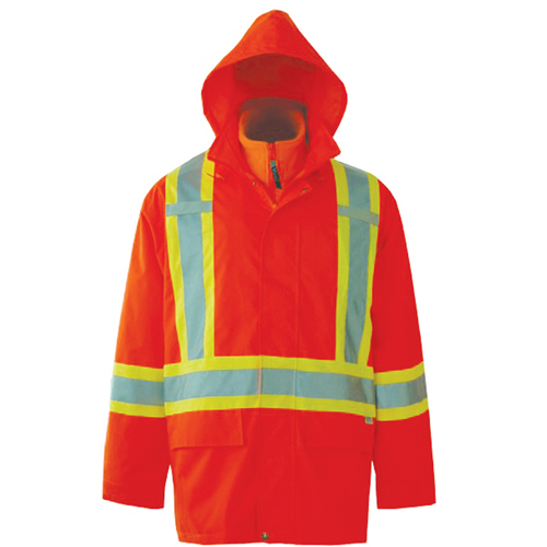 Journeyman 3-in-1 Safety Jackets, Polyester, High Visibility Orange, Small Ontario Safety Products