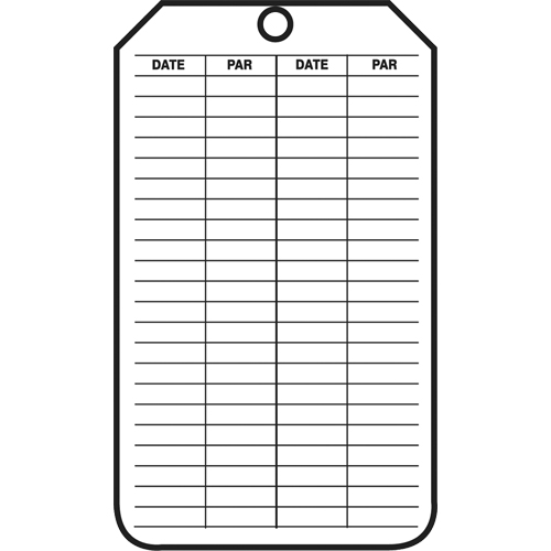 &eacute;tiquettes de s&eacute;curit&eacute; d'inspection et de contr&ocirc;le de l'&eacute;tat de l'&eacute;quipement, Papier cartonn&eacute;, 3-1/8" la x 5-7/8" h, Français Ontario Safety Products