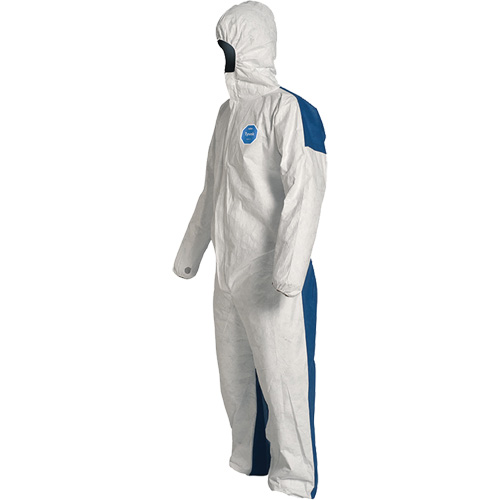 Combinaisons avec capuchon, 4T-Grand, Bleu/Blanc, Tyvek 400 D Ontario Safety Products