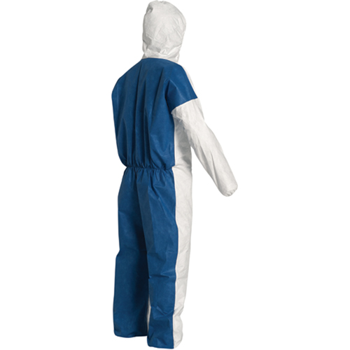 Combinaisons avec capuchon, 4T-Grand, Bleu/Blanc, Tyvek 400 D Ontario Safety Products