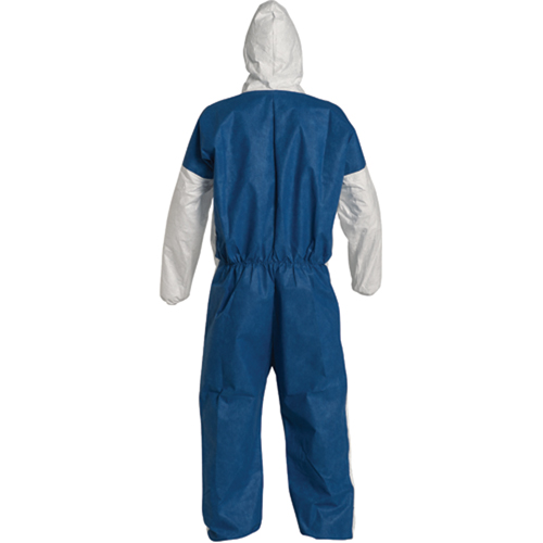 Combinaisons avec capuchon, 4T-Grand, Bleu/Blanc, Tyvek 400 D Ontario Safety Products