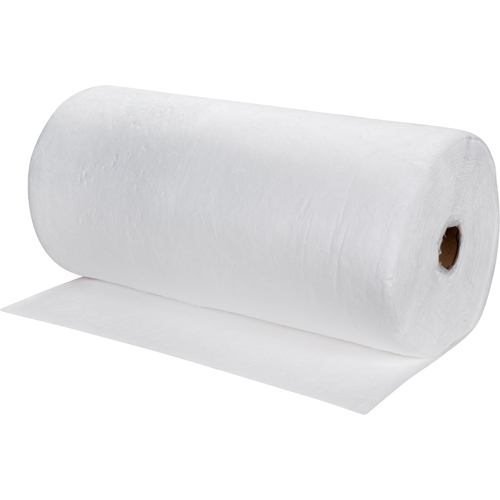 Premium Meltblown Sorbent Rolls, Mediumweight, 150' L x 30" W, 40 gal. Absorbancy Ontario Safety Products