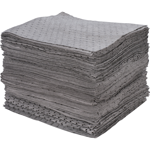 Premium Bonded Sorbent Pads, Universal, 15" x 17", 30 gal. Absorbancy Ontario Safety Products