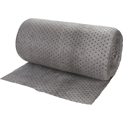 Rouleaux absorbants li&eacute;s de premi&egrave;re qualit&eacute;, Lourd, 150' lo x 30" la, Absorption 50 gal. Ontario Safety Products