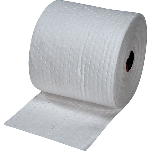 Premium Laminated (SMS) Sorbent Rolls, Heavyweight, 150' L x 15" W, 25 gal. Absorbancy Ontario Safety Products