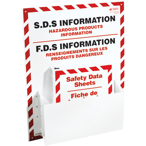 Postes d'information de fiches de donn&eacute;es de s&eacute;curit&eacute;, Anglais & français, Compris reliures Ontario Safety Products