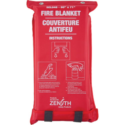 Fire Blanket, Fibreglass, 60"W x 71"L Ontario Safety Products