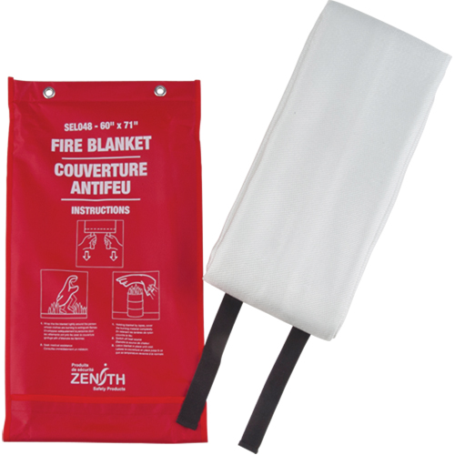 Fire Blanket, Fibreglass, 60"W x 71"L Ontario Safety Products