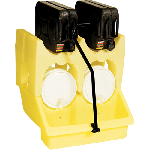 Mini-Racker Mobile Unit, 31" L x 29" W x 15.2" H, 10 US gal. Capacity Ontario Safety Products