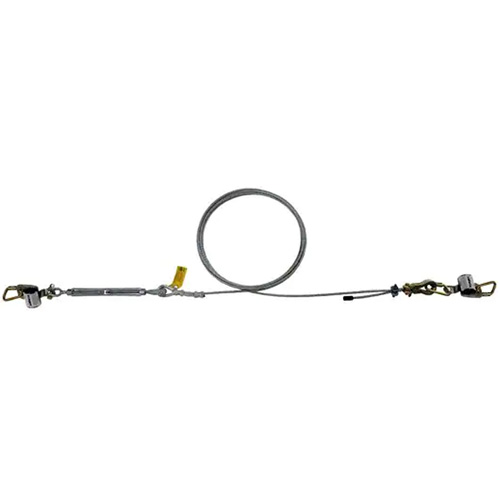 Ensemble de c&acirc;ble de s&eacute;curit&eacute; HLL SecuraSpan, C&acirc;ble galvanis&eacute; Ontario Safety Products