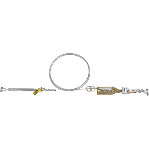 Syst&egrave;me de c&acirc;ble de s&eacute;curit&eacute; horizontal Sayfline, C&acirc;ble galvanis&eacute; Ontario Safety Products