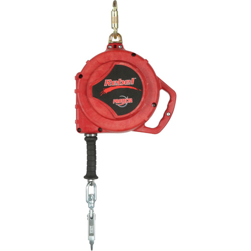 Rebel Self Retracting Lifeline, 50', Stainless Steel, Swivel Ontario Safety Products