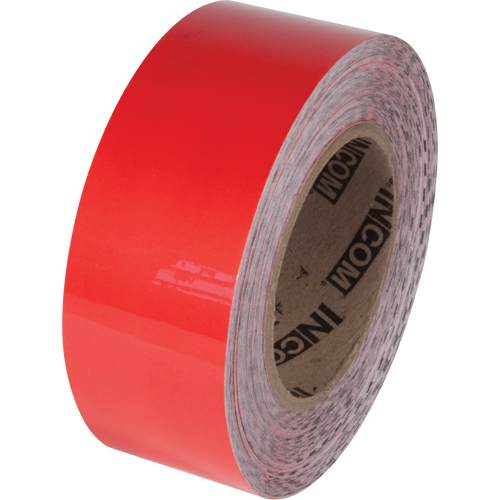 Ruban de marquage pour plancher Tuff Mark, 2" x 100', Polyester, Rouge Ontario Safety Products