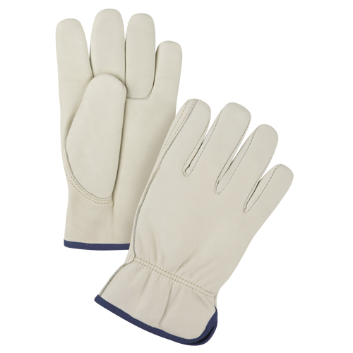 Gants de conducteur doubl&eacute;s pour l'hiver de premi&egrave;re qualit&eacute;, T-Grand, Paume en Cuir fleur de vache, Molleton Ontario Safety Products