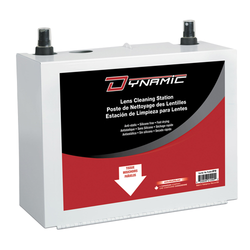 Dynamic Lens Cleaning Station, Metal, 8" L x 5" D x 6" H Ontario Safety Products