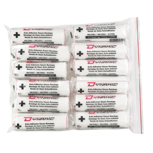 Bande de gaze Dynamic, Rouleau, 15' lo x 4" la, Dispositif m&eacute;dical Classe 1 Ontario Safety Products