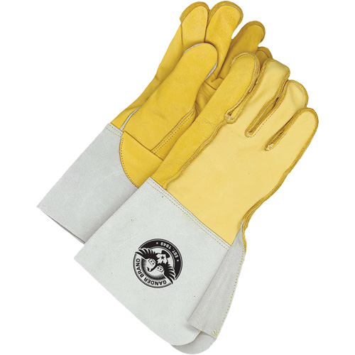 Welding Gloves, Grain Cowhide/Grain Deerskin, Size Large/10 Ontario Safety Products