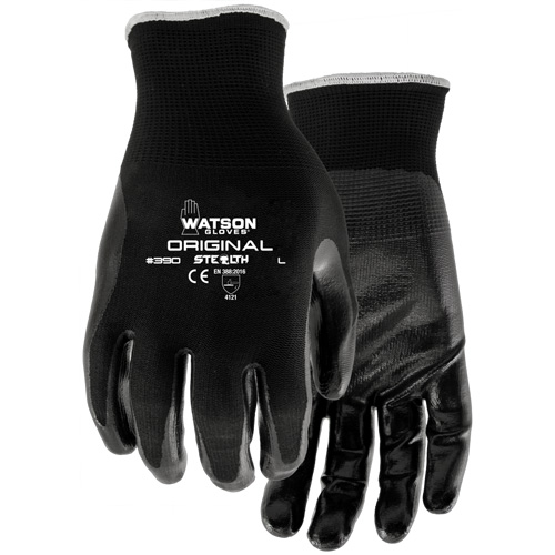 Gants enduits Stealth Original, 7/Petit, R&ecirc;vetement Nitrile, Calibre 13, Enveloppe en Nylon Ontario Safety Products